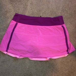 Pink Lululemon Tennis Skort